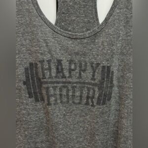 Workout Tank Top “Happy Hour” Size XL